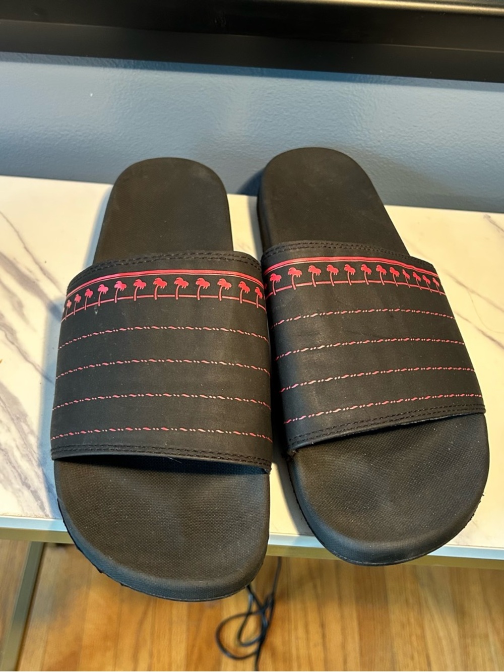 In and out burgers slides sandals shoes